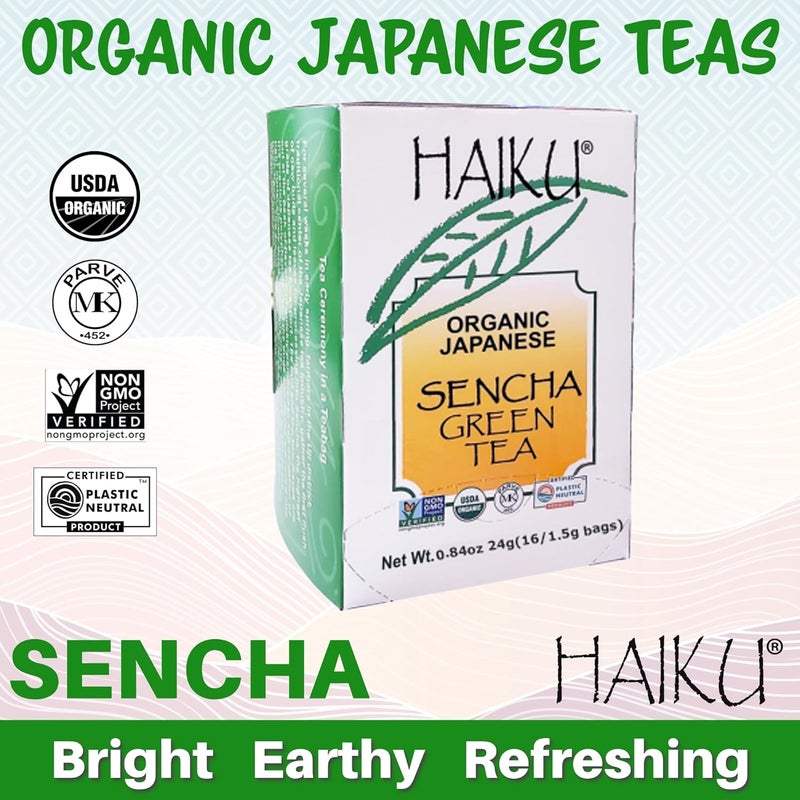 Haiku Organic Japanese Sencha Green Tea - Image 2